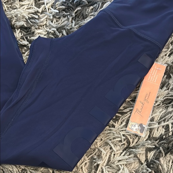 Lululemon Blue Leggings Performance Stretch - Picture 2 of 6